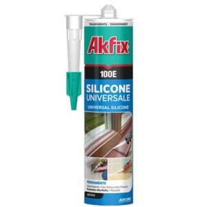 AKFIX SILICONNE UNIVERSEL 100E TRANSPARANT