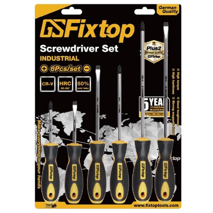 FIXTOP JEU TOURNEVIS 6PCS 13820