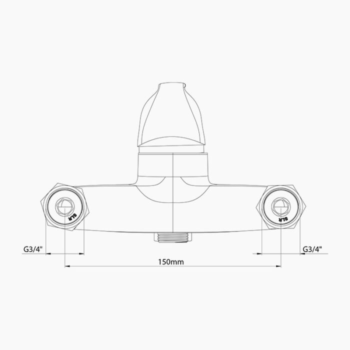 SLR MITIGEUR BAIN DOUCHE ROSTOM 1