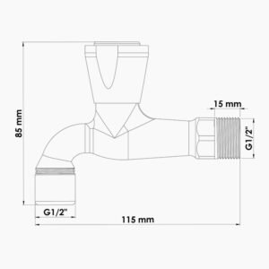 SLR ROBINET DE PUISSAGE CHROME NM