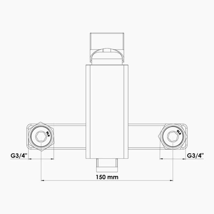 mitigeur-evier-mural DIAMANT